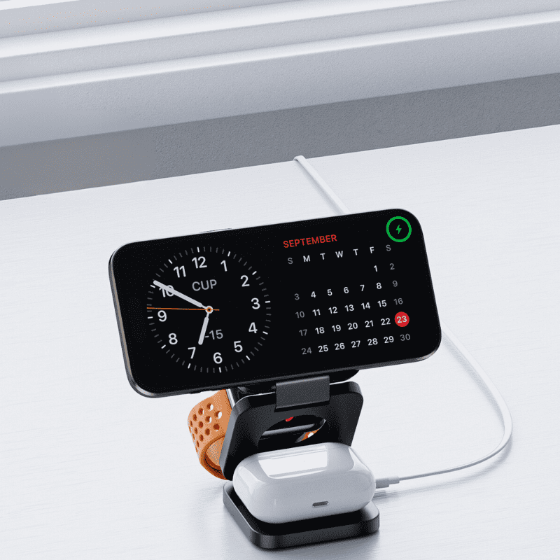 Carregador Iphone Indução Suporte Apple Watch Airpods