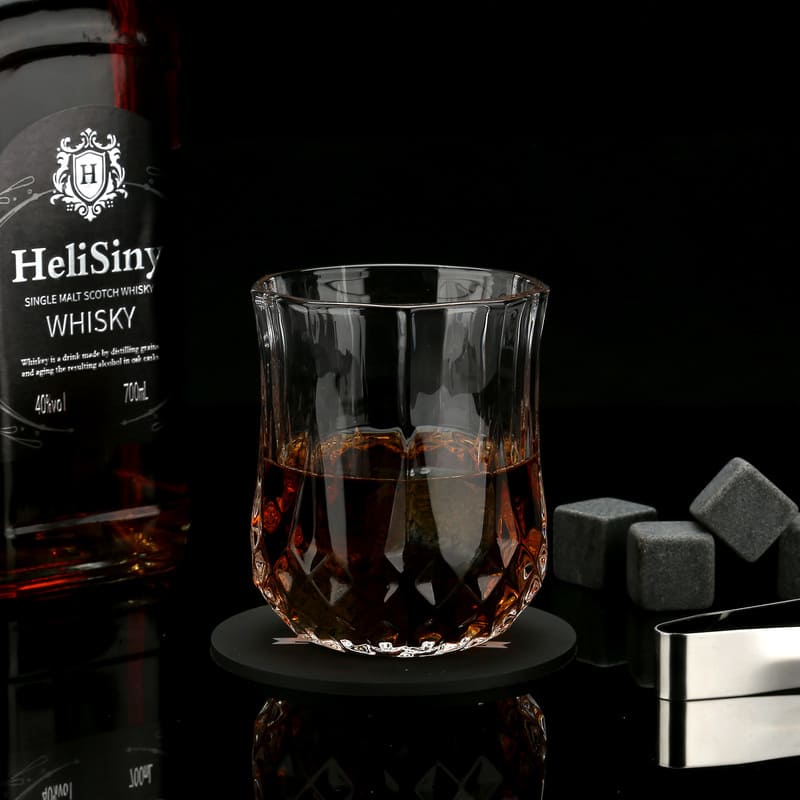 Kit Whisky Copos Cubo de Gelo Pegador