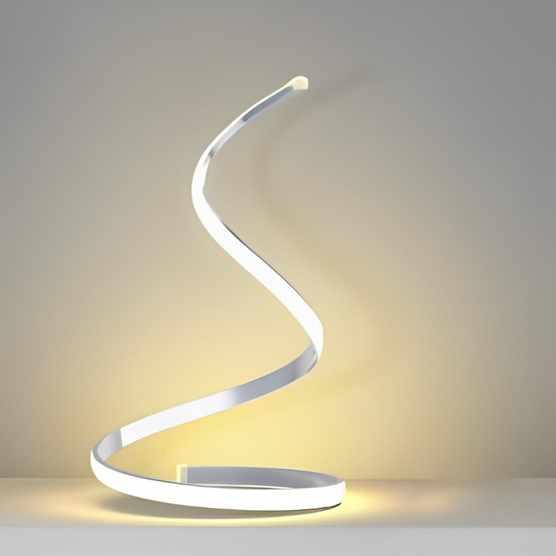 Abajur de Mesa Luminária para Quarto/Sala LED Espiral - Decoração