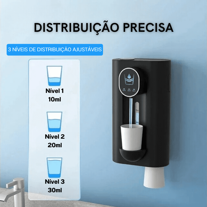 Dispenser Enxaguante Bucal Automático USB Recarregável