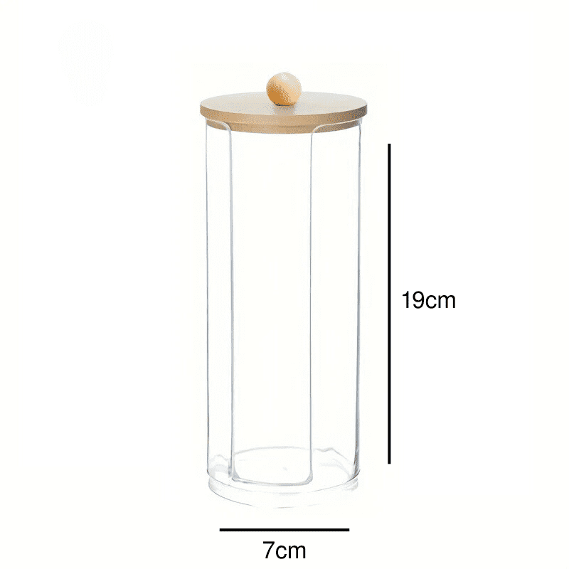 Organizador Porta Algodão e Cotonete Acrílico Kit