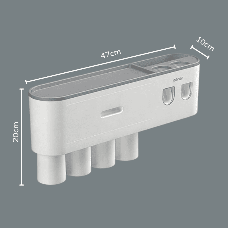 Porta Escova de Dente Dispenser com Gaveta e Copos