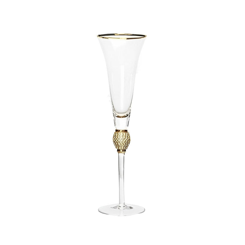 Taça Gisele - Aro de Diamantes e Bordas de Ouro