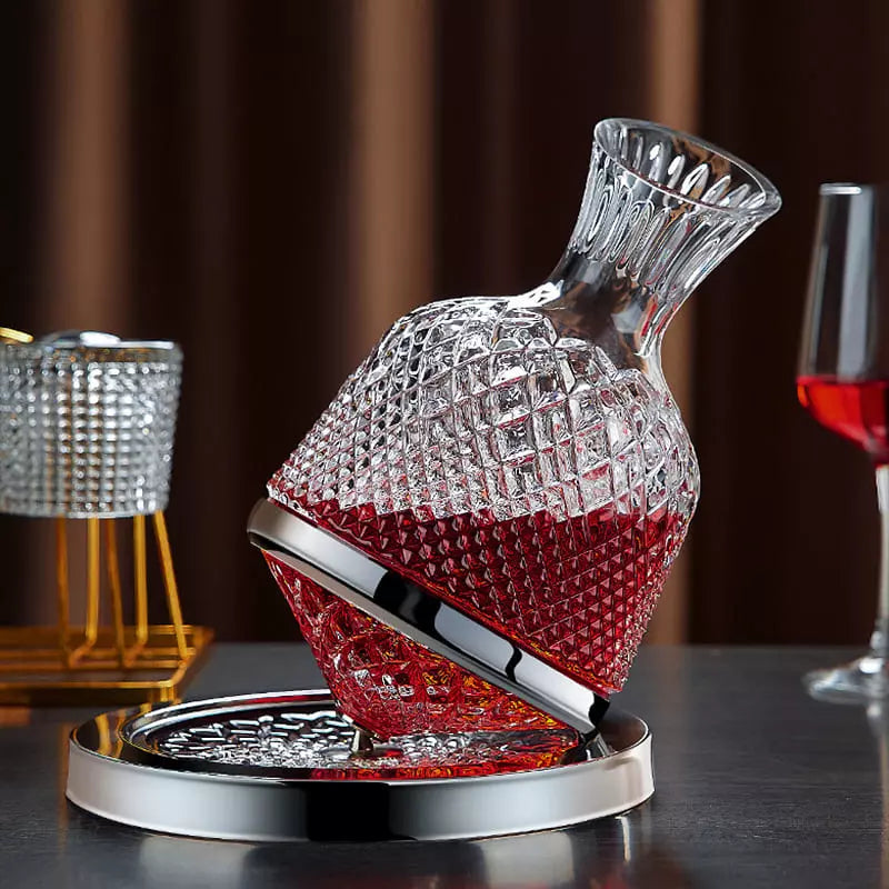 Decanter de Vinho Recipiente de Vidro Cristal Decantador