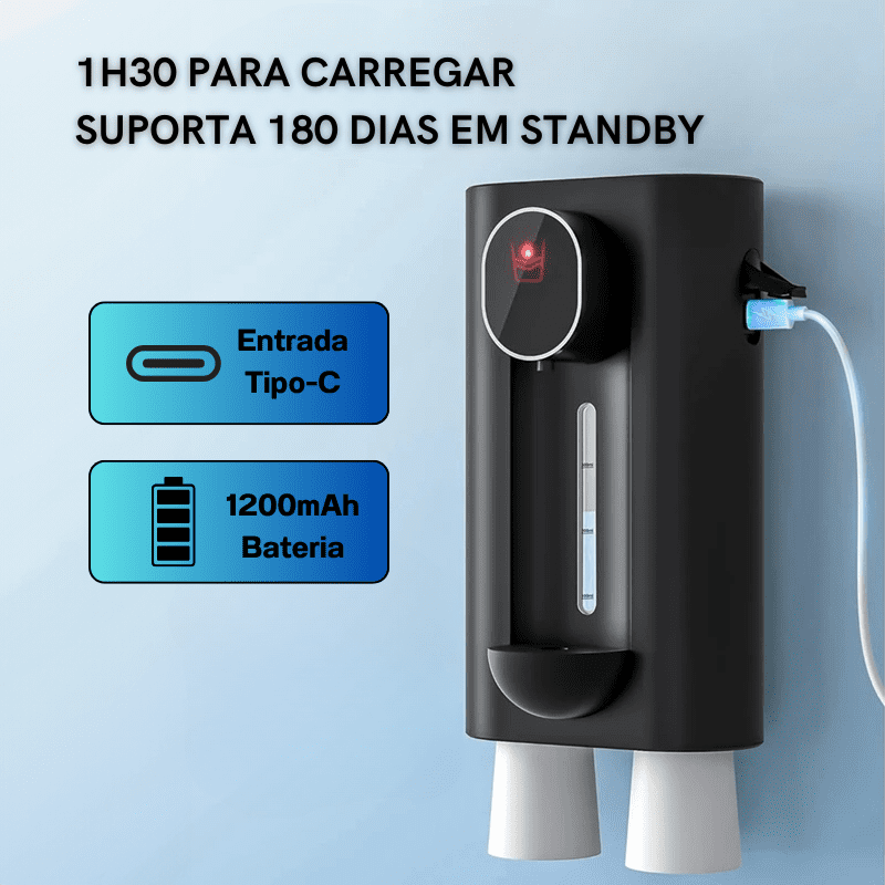 Dispenser Enxaguante Bucal Automático USB Recarregável