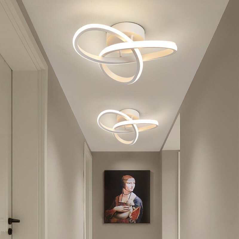 Luminária LED Curvas Minimalistas