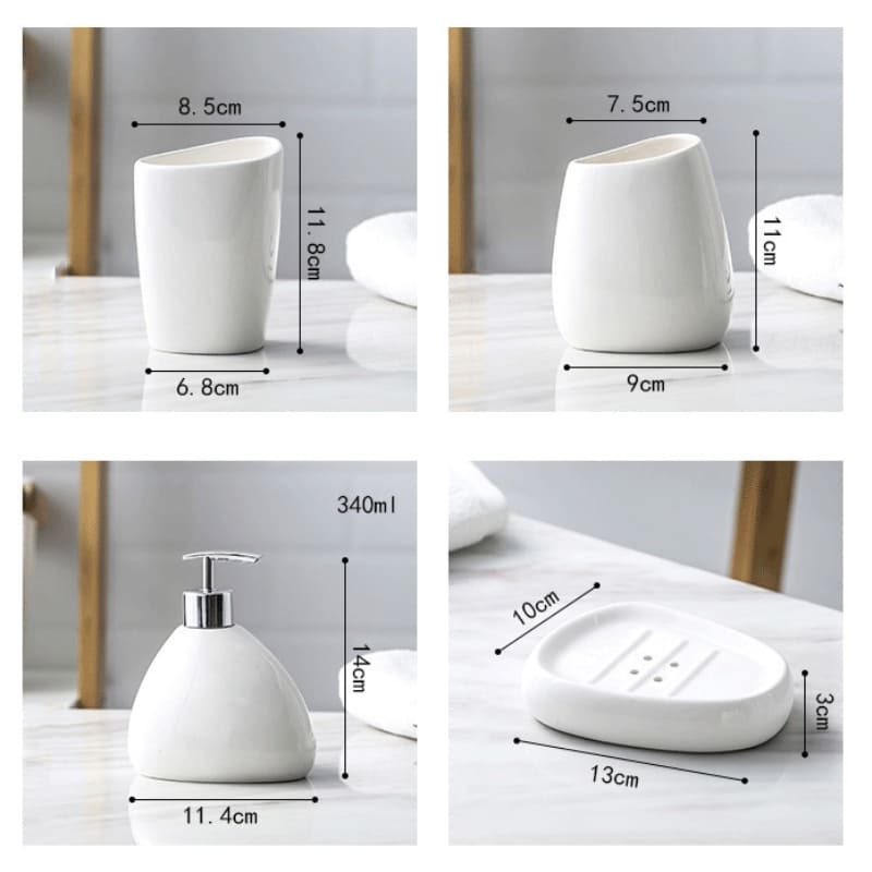 Saboneteira Kit Banheiro Lavabo Conjunto de Banheiro