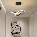 Lustre Pendente para Sala/Quarto/Cozinha LED Espiral Luz Tricolor