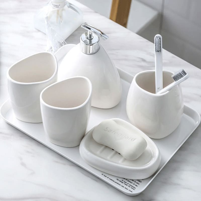 Saboneteira Kit Banheiro Lavabo Conjunto de Banheiro